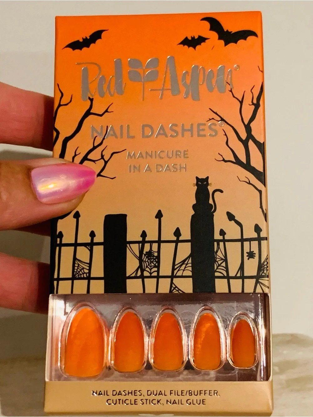 Red Aspen Halloween Nail Dashes
